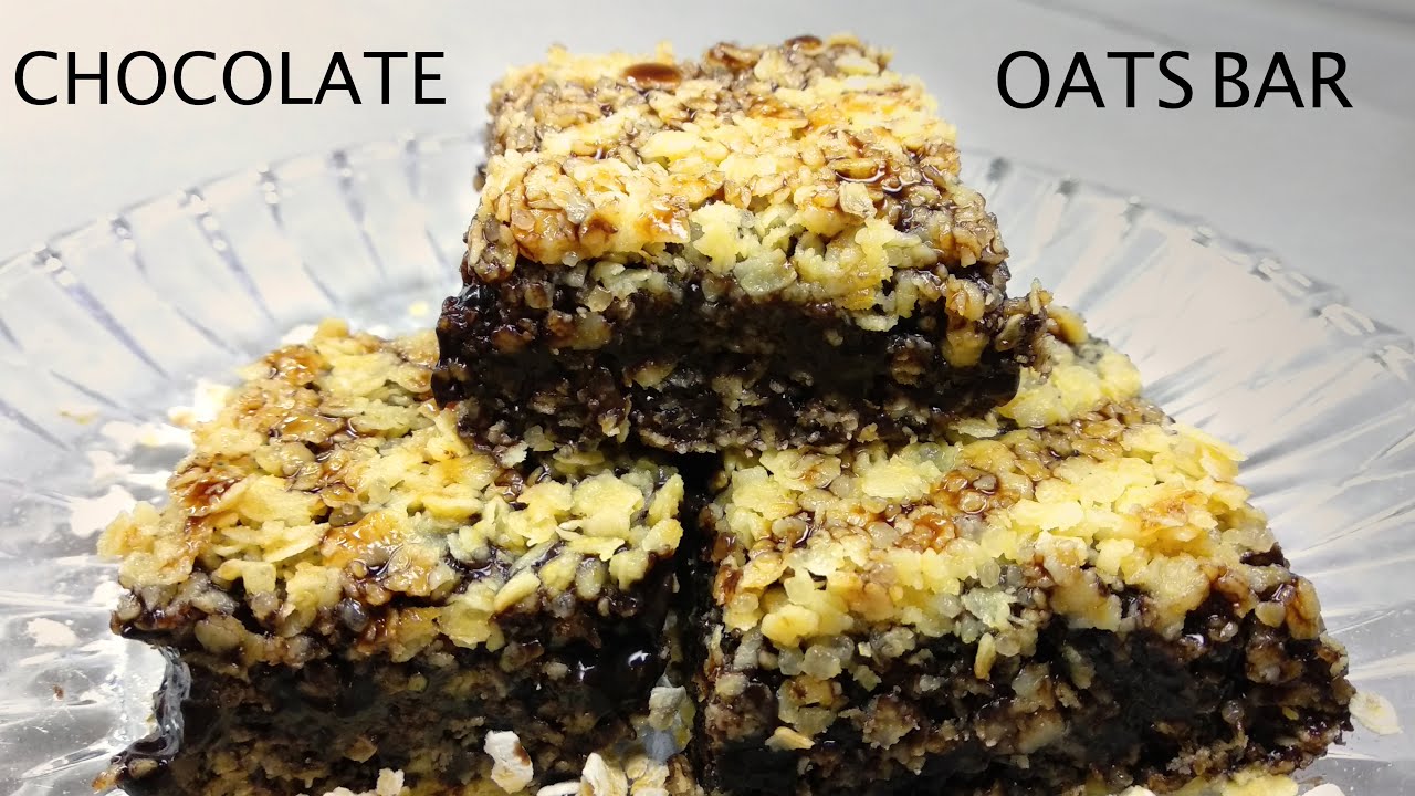 CHOCOLATE OATS BAR How to make chocolate oats bar at home DG'S