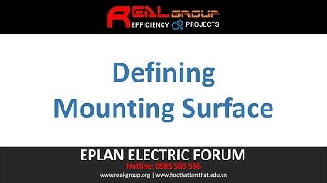 Defining Mounting Surface | EPLAN Education