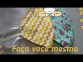 Máscara em tecido bico de pato simples e fácil