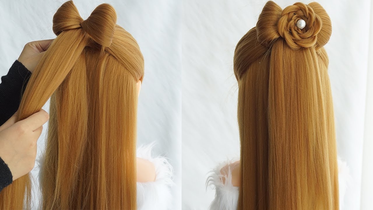 Rose Flower Hairstyle Step By Step - Easy Braid Hairstyle Tutorial | Hairstyle Transformations