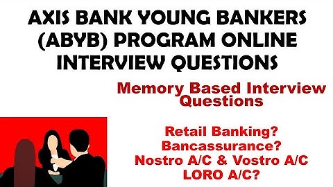Axis Bank Young Bankers ABYB Program | ABYB Online Interview Memory based Questions | Part-1 | ABYB