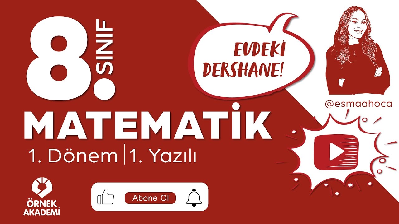 1.Dönem 1.Yazılı 🚀Esma Hoca 