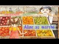 Урок французского языка. Aline au marché. Алина на рынке.