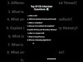Don’t Skip These 10 OS Questions for Placements! 💻⚙️