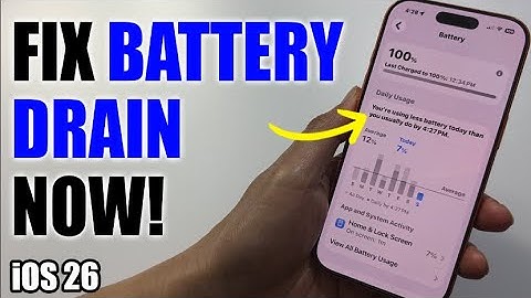 Hoe u de batterij kunt sparen op iPhone iOS 26