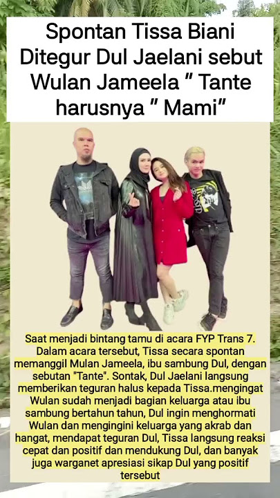 Tissa Ditegur Dul Sebut Wulan Tante#beritaterkini #update #trendingshorts