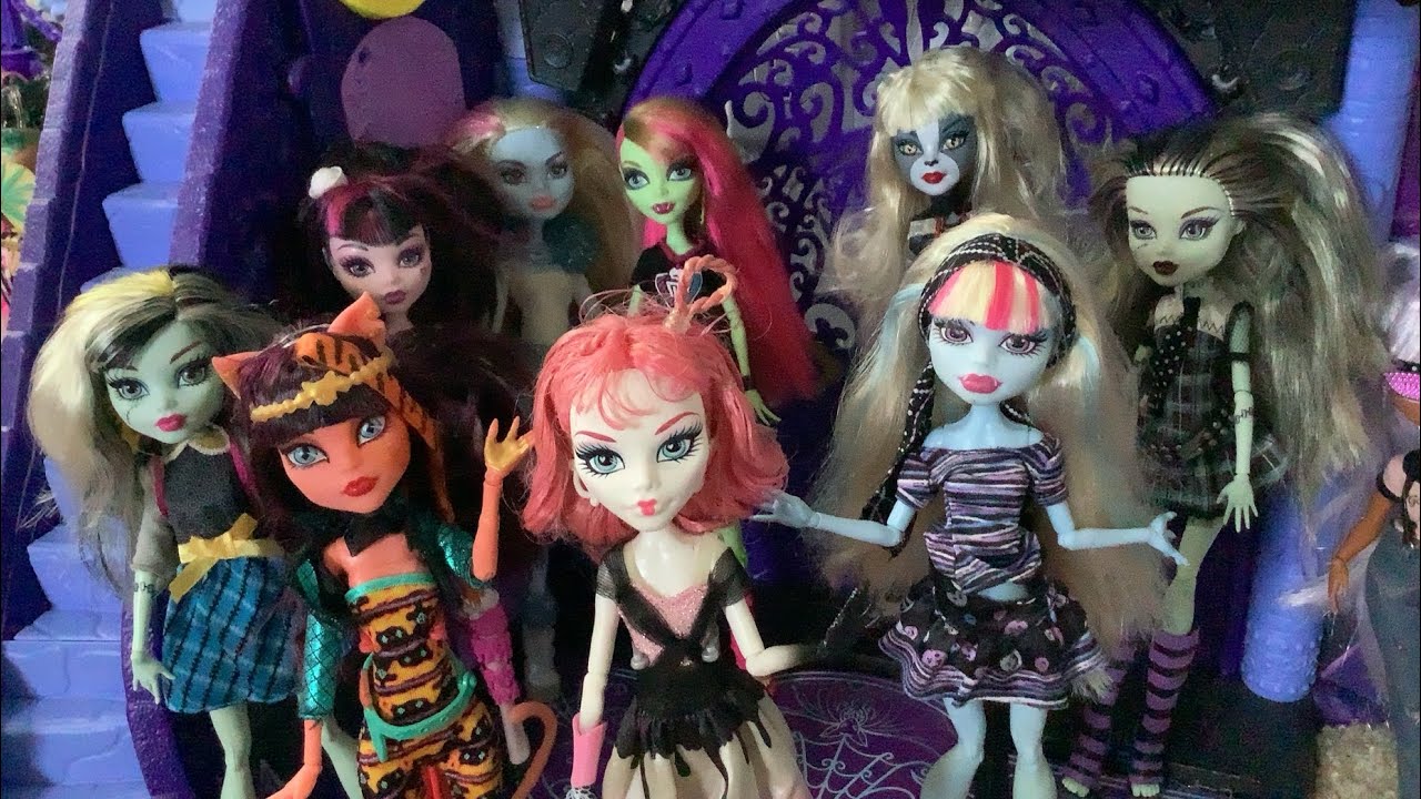 LIZZIE’S HUGE MONSTER HIGH DOLL AND PLAYSET HAUL | 12 DOLLS AND TWO ...