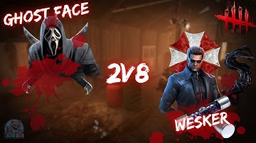 Wesker & Ghost Face 6K 2v8 GAMEPLAY - No Commentary