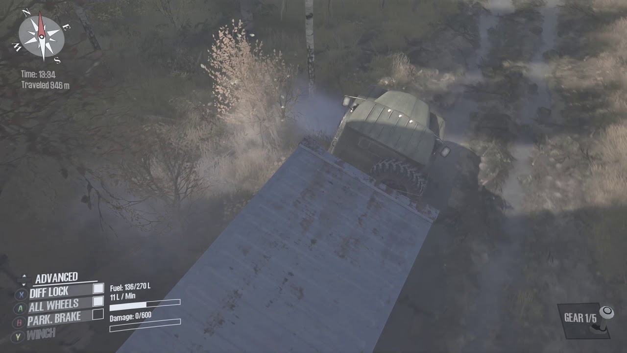 Mud runne #1 Åker och levererar grejer till garaget