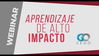 Webinar APRENDIZAJE DE ALTO IMPACTO