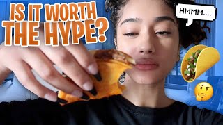 TRYING BIRRIA TACOS WITH...  & FINALLY DYED MY HAIR BLACK *REVEAL* !!!!