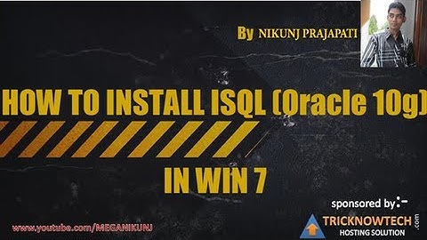 How to install oracle 10g in Windows 7 and windows 8