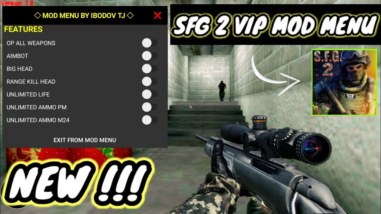 SFG 2 Mod menu. Sfg2 Nev Mod menu. Special Forces Group 2 Mod menu.