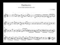 Badinerie   Bach - Clarinet