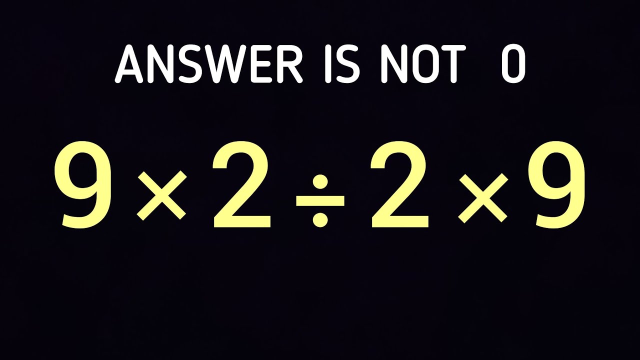 Can You Solve This Simple Math Problem? - YouTube