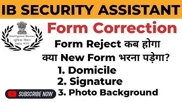 IB SA form correction 2025 #ibsecurityassistant2025 