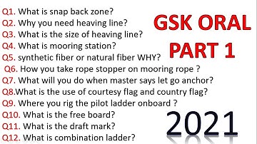 gsk part first 2021 | gsk oral | marine beast #merchant #navy #gp #rating #2021 #oral #marine #beast