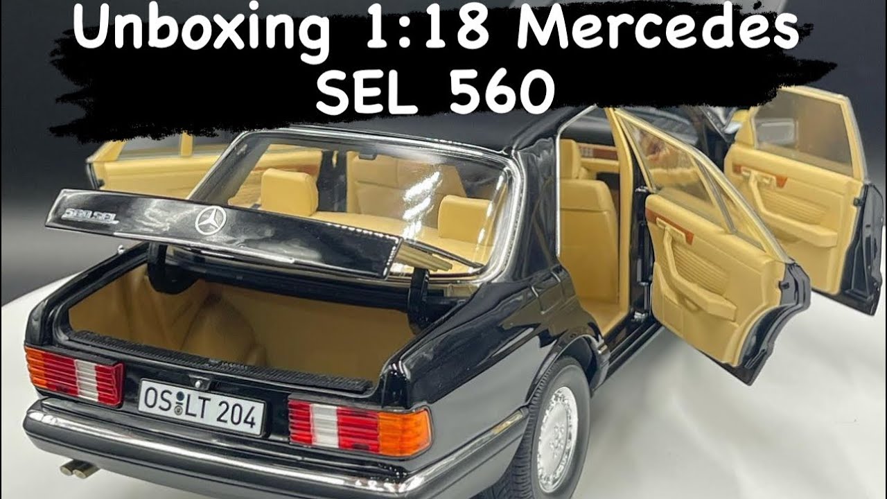 Unboxing 1/18 Mercedes 560 SEL from norev diecast carمجسم مرسيدس