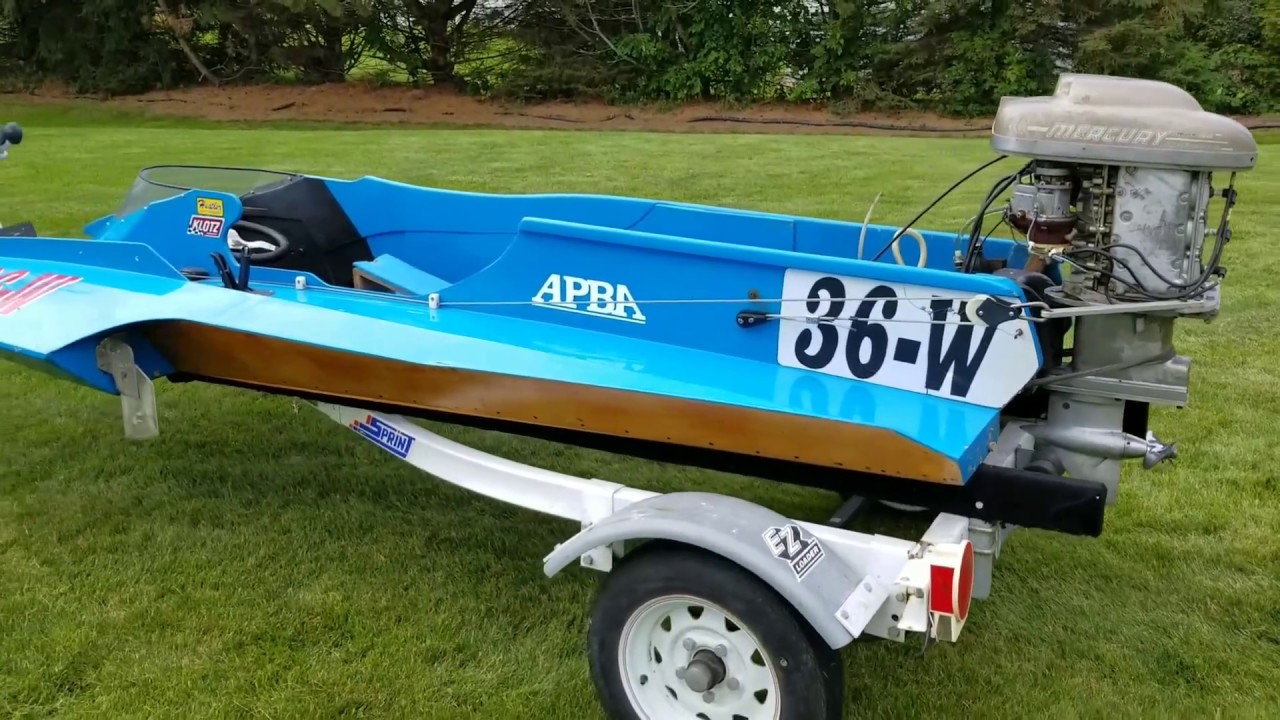 Vintage Mercury Racing outboard hydroplane Ebay No Reserve 