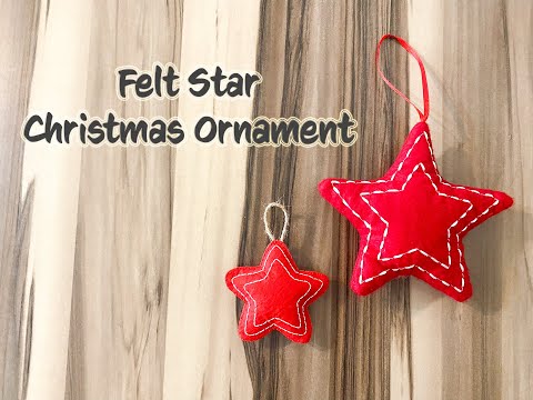 How to Make Felt Star Christmas Ornament