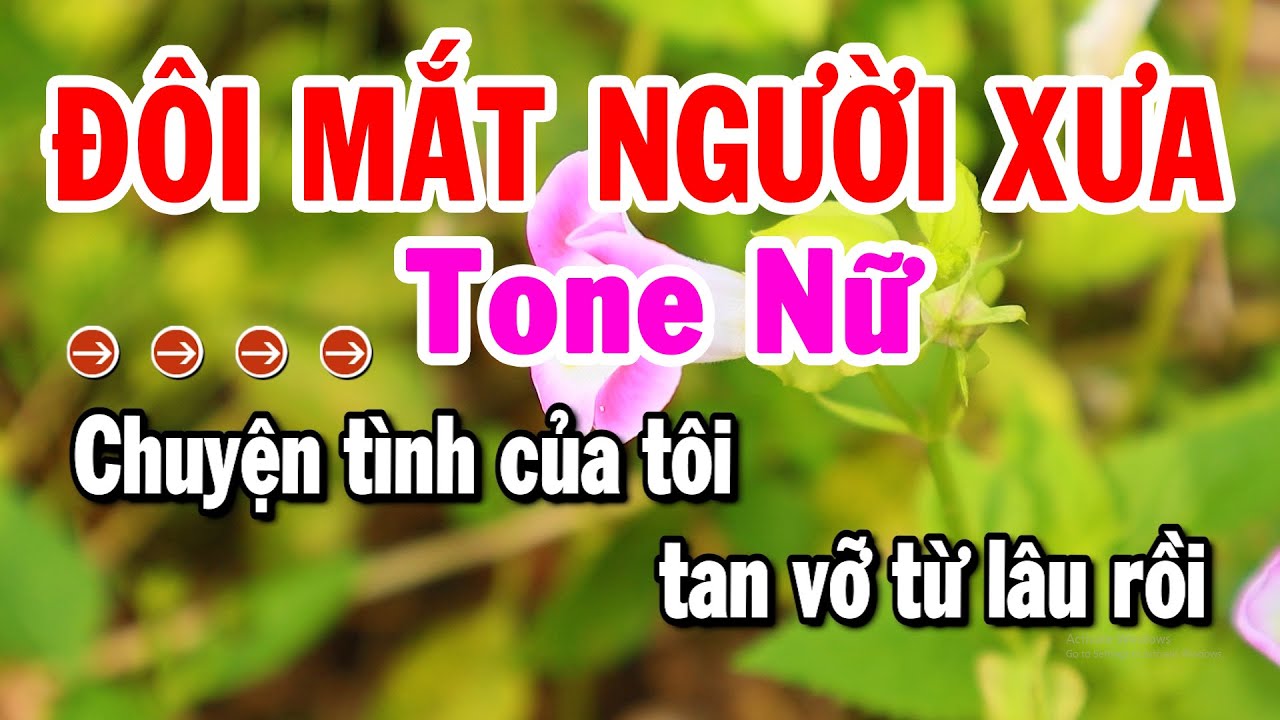 Karaoke Đôi Mắt Người Xưa Tone Nữ Nhạc Sống Dễ Hát Beat Chuẩn 2025 | Karaoke Tuyển Chọn