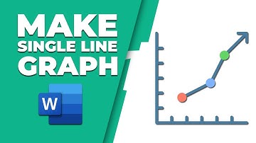 How to make a single line graph in word