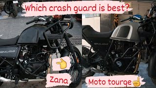 Best Crash guard / Leg Guard With Sliders For Royalenfield Himalayan Bs6 2021 | Zana Vs Moto torque