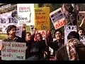 DU students protest against the seminar on Ram temple