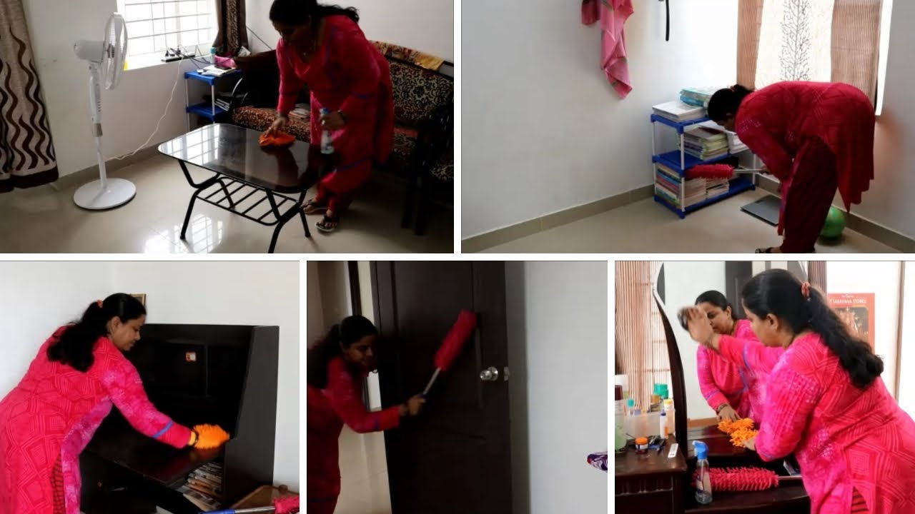 INDIAN MOM HOME CLEANING ROUTINEDAILY MORNING HOUSE CLEANIN