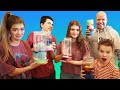 Mixing Our Slimes! Slime Smoothies! Loser Eats A Real Worm!