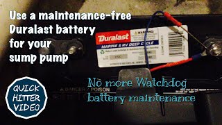 Dad Replaces Watchdog Sump Battery with MaintenanceFree Duralast