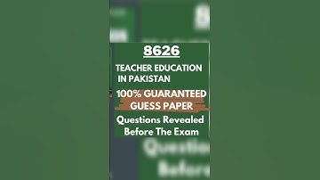 8626 Guess Paper AIOU 2025 #aiouadmission #8626 #8626Guesspaper #8626ImportantQuestions #aiou