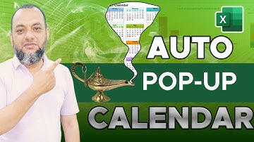 📅 Excel Date Picker Calendar Tutorial - Streamline Your Data Entry! | Urdu/Hindi |