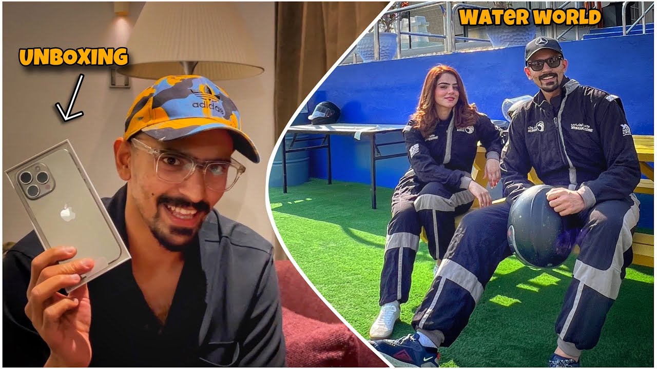IPHONE UNBOX Kar Lia - Crazy Day At Yas Water World, Abu Dhabi