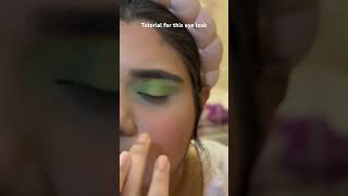 Green fairy eyelook tutorial! 🧚‍♀️✨ subscribe 4 more looks n tutorials! #makeup #eyemakeuptutorial