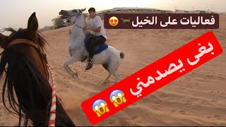 فعاليات على الخيل🐎😍 الحصان هجم على خوينا😱😱