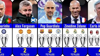 GENIUS😲 TOP 30 MANAGER WITH THE MOST UCL TROPHY