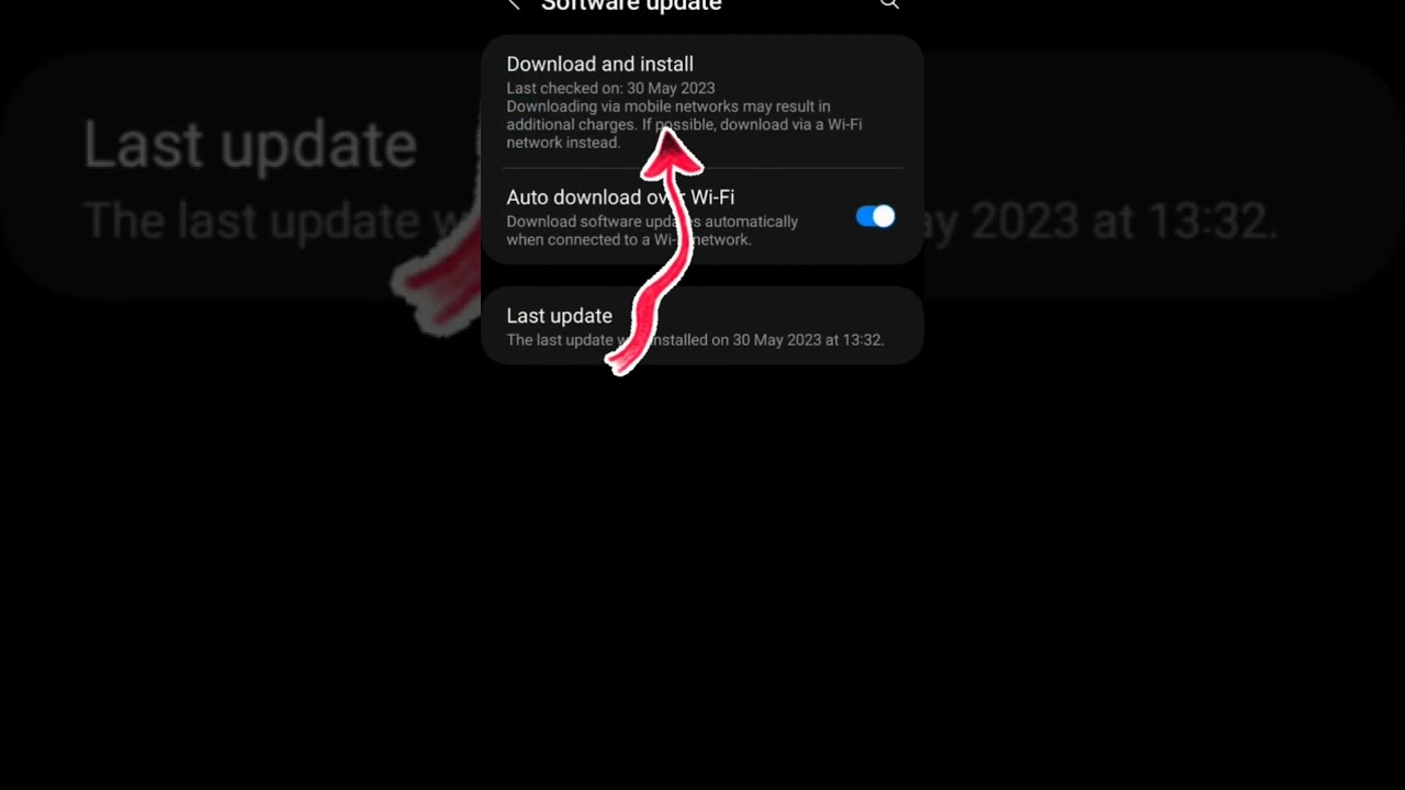 How to check Software updates in Samsung phone | Software Update In Samsung| #samsung | #shorts