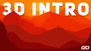 Custom Mountain Range 2D-3D Landscape Intro