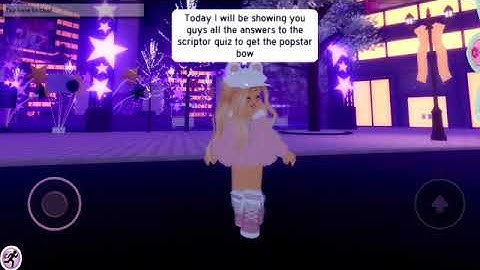 ALL ANSWERS TO THE SCRIPTER QUIZ! | Royale High