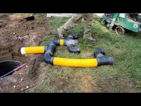 How To Build a Leach Field for Yard Drainage Systems - Episode 3/5