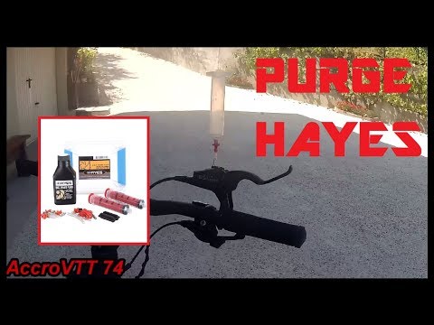 Purge de freins Hayes /hydraulique/entretien - YouTube