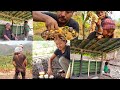 My three years old son helping me build a hut || authentic naga food || kents vlog.