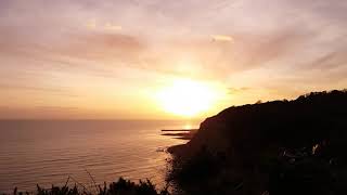 Sun Setting over Rock-a-Nore Beach Hastings viewed from Ecclesbourne Glen . ASMR #wavesounds Sun Setting over Rock-a-Nore Beach Hastings viewed from Ecclesbourne Glen . ASMR #wavesounds