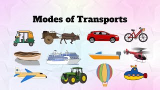 Modes of Transport | Learn vechile name in English | Study with Sami