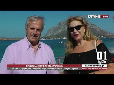 11-9-2019 Ο Δήμαρχος για τις συναντήσεις του με Υφυπουργούς Εθνικής Άμυνας και Τουρισμού