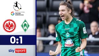 Bremen schlägt die Spitzenreiterinnen! | Eintracht Frankfurt - Werder Bremen | Highlights