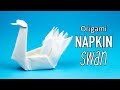 Origami Swan Napkin Folding Tutorial - Paper Kawaii