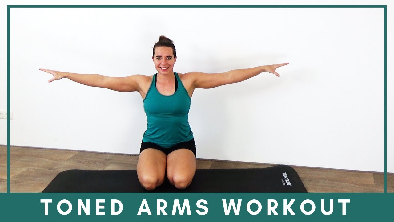 10 Minute Toned Arms Workout At Home No Equipment No Repeating Exercises Youtube