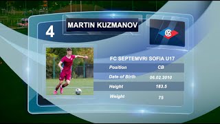 Martin Kuzmanov Septemvri Sofia U17 Skills & Goals 2025